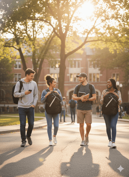 Stylish Travel & Laptop Backpack for Men & Women - Let's Go