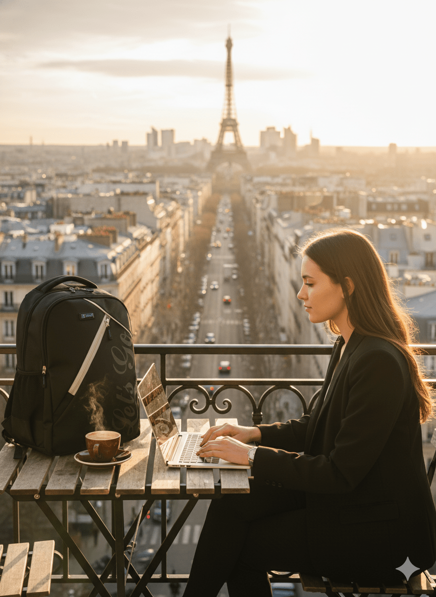 Stylish Travel & Laptop Backpack for Men & Women - Let's Go