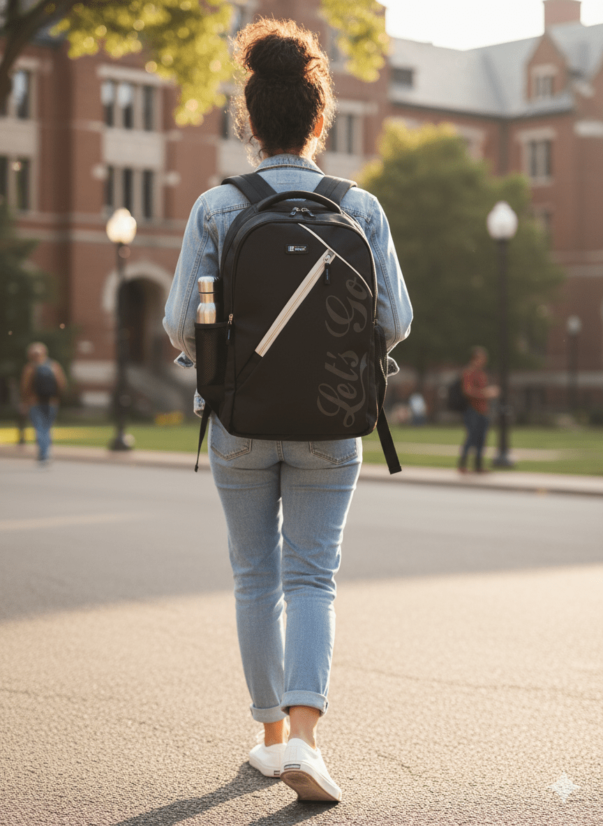 Stylish Travel & Laptop Backpack for Men & Women - Let's Go